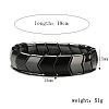Synthetic Non-magnetic Hematite Beads Stretch Bracelets for Men PZ7053-3-2