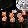 Natural Peach Moonstone Lucky Cat Beads PW-WGCCACE-01-2