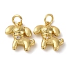 Brass Micro Pave Cubic Zirconia Charms KK-P308-57G-1