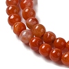 Natural South Red Agate Beads Strands G-B090-A04-03-4