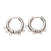 304 Stainless Steel Hoop Earring Findings STAS-D183-02F-P-1