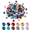 192Pcs 12 Colors Diamond Glass Rhinestone Cabochons RGLA-PH0001-21-1