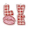 Valentine's Day Double-Sided Printed Acrylic Pendants MACR-R005-04C-1