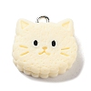 Cookies Theme Imitation Food Resin Pendants RESI-B021-02A-01-1