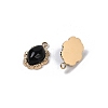 Natural Black Onyx(Dyed & Heated) Oval Charms STAS-I325-144G-01-2