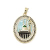 Rack Plating Brass Micro Pave Clear Cubic Zirconia Pendants KK-H474-24B-03G-1