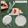12Pcs 3 Styles Desktop Transparent Acrylic Display Holder for Photo Frame ODIS-GA0001-57-4
