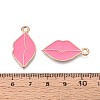 Alloy & Enamel Pendants ENAM-T021-60B-G-3