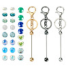  DIY Beadable Keychain Making Kit DIY-TA0006-01-11