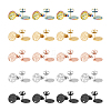 Unicraftale 40Pcs 5 Colors 304 Stainless Steel Stud Earring Findings STAS-UN0055-10-1