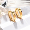 304 Stainless Steel Polishing effect Hoop Earrings EJEW-M001-15G-1