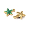 304 Stainless Steel Enamel Pendants STAS-I346-25G-03-2