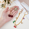 2Pcs Alloy Enamel & Resin Bag Strap and Pendant Decorations HJEW-OC00343-3
