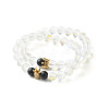 Reiki Crystal Synthetic Moonstone Stretch Bracelets Set for Girl Women Gift BJEW-JB06789-1