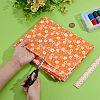 Flower Pattern Cotton Fabric DIY-WH0591-275B-3