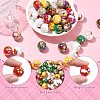 50Pcs Christmas Theme Printed Opaque Acrylic Beads OACR-CJ0002-20-3