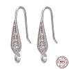 Anti-Tarnish Rhodium Plated 925 Sterling Silver X-STER-L054-16P-5