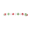 Christmas Handmade Glass Seed & Glass Braided Bead Bracelet BJEW-MZ00249-02-2