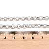 5MM 304 Stainless Steel Rolo Chain Necklaces for Men Women NJEW-H093-07B-P-4