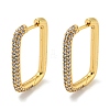 Brass Micro Pave Cubic Zirconia Huggie Hoop Earrings EJEW-L240-C-01G-1