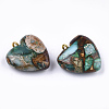 Assembled Bronzite and Imperial Jasper Pendants X-G-T111-04J-2