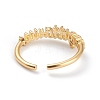 Constellation/Zodiac Sign Brass Cuff Rings RJEW-O042-06G-F-3