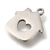 201 Stainless Steel Pendants STAS-R136-14P-2