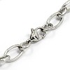 Fashionable 304 Stainless Steel Engraved Vine Mother-son Chain Bracelets STAS-A028-B101P-2