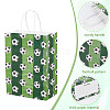 Football Printed Paper Gift Bags with Handle ABAG-WH0045-31C-5