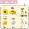 DIY Daisy Flower Silicone Beads Jewelry Making Finding Kit DIY-YW0008-77-3