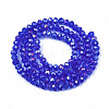 Electroplate Glass Beads Strands EGLA-A034-T10mm-B27-2