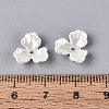 ABS Plastic Imitation Pearl Bead Caps KY-Q004-02B-4