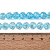 Crackle Transparent Glass Beads Strands GLAA-N068-06A-03-4