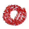 Electroplate Transparent Glass Beads Strands LS-EGLA-Q139-01A-A12-2