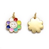 Brass Enamel Charms KK-O135-01B-2