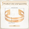 1Pc Galvanized Iron Open Cuff Bangles for Women BJEW-LP0015-22-2