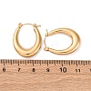 Ion Plating(IP) 304 Stainless Steel Chunky Oval Hoop Earrings for Women EJEW-F283-08G-1-3