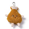 Cute Cartoon Plush Cloth Pendant Decoration HJEW-K048-01A-1