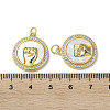 Gesture Theme Brass Micro Pave Cubic Zirconia Pendants KK-G485-18E-G-3