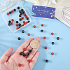52Pcs 2 Colors Natural Carnelian and Black Onyx(Dyed & Heated) Beads G-SC0003-82-3