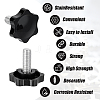 PP Plastic & Brass Plum Blossom Handle Nut DIY-SP0007-11A-7