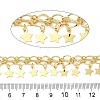 2-Row Brass Textured Oval Link Chains CHC-L053-01G-01-2