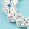 Electroplated Shell Pearl Beads Strands BSHE-M035-01A-05-3