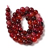 Dyed & Heated Natural Dragon Veins Agate Beads Strands G-P539-A01-25-3