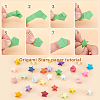 1 Set 7 Colors Fluorescent Lucky Star Origami Paper DIY-CP0010-79A-6