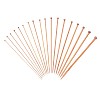 Carbonize Bamboo Knitting Needles Set TOOL-WH0016-16-1
