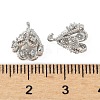 Brass Micro Pave Cubic Zirconia Peg Bails KK-V015-31P-3
