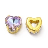 Heart Shaped Sew on Rhinestone GLAA-C024-17C-3