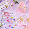 50Pcs 5 Styles Hot Stamping Organza Gift Bags OP-TA0001-03-5