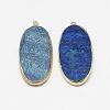 Synthetic Lapis Lazuli Big Pendants G-Q983-A01-2